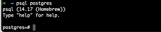 macOS PostgreSQL 설치