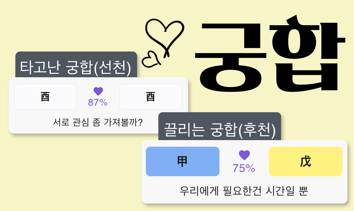 무료 만세력 사주 팔자 궁합 보는 방법 