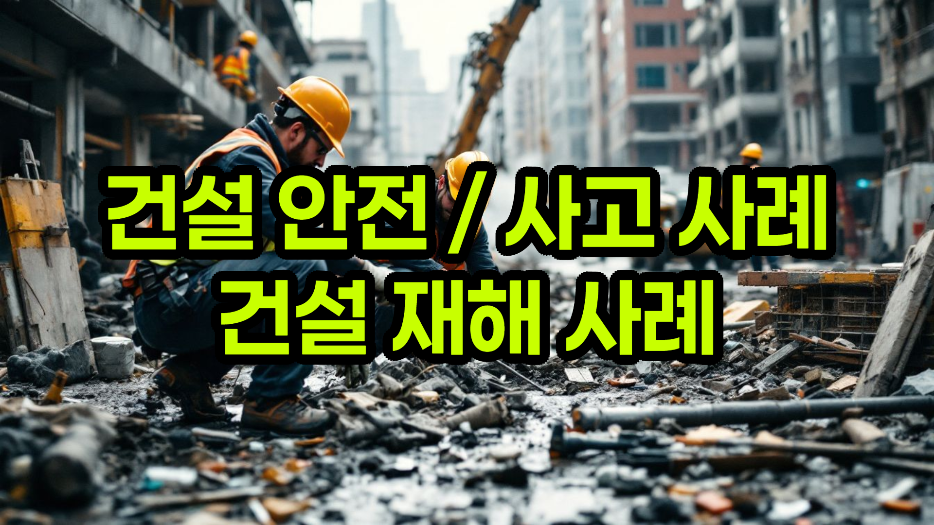 건설 안전 - 생명을 지키는 건설 현장 안전, 사고 유형별 사례