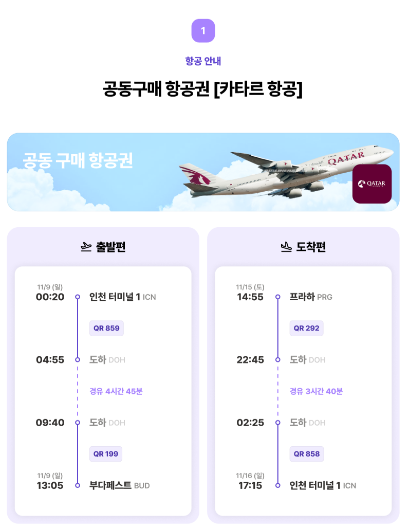 항공권 정보