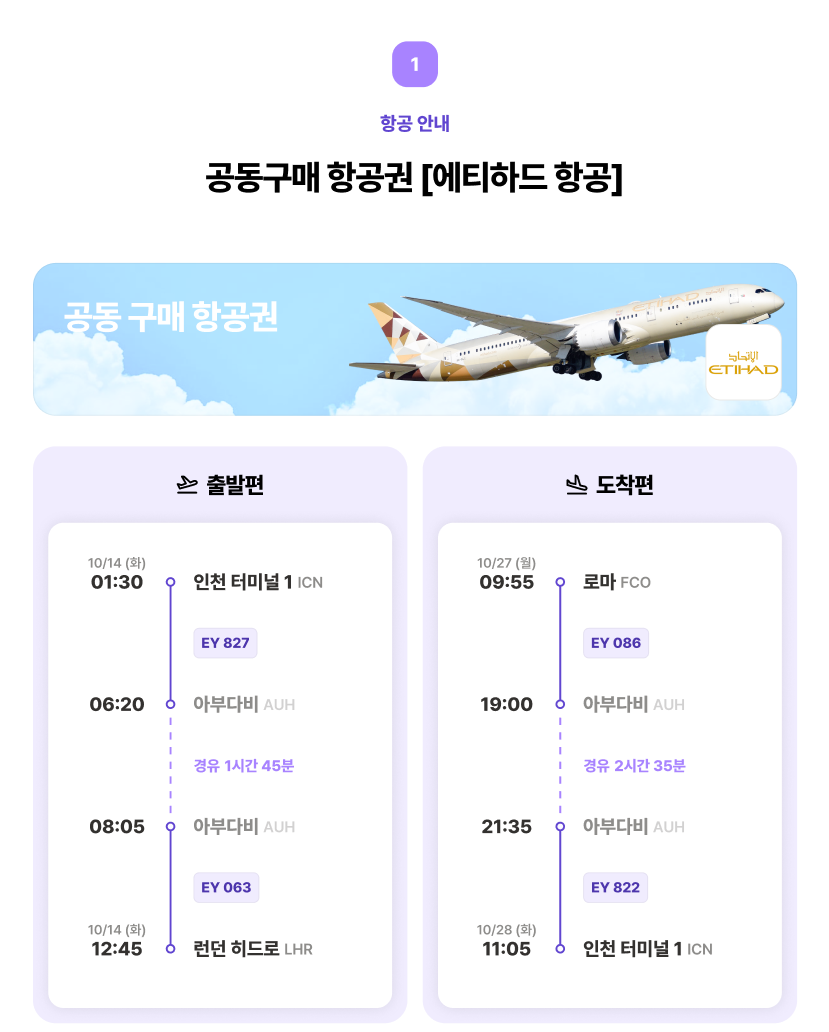 항공권 정보