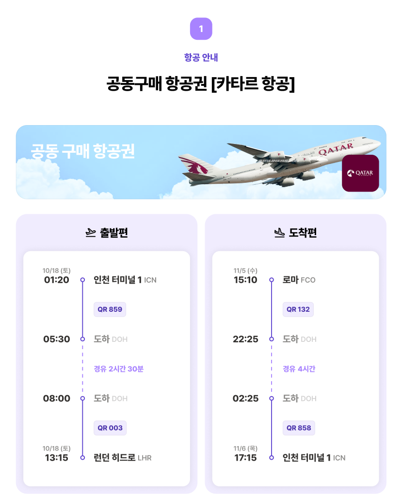 항공권 정보