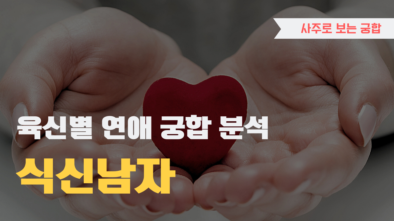 사주 육신으로 궁합 찾아보기, 식신 남자