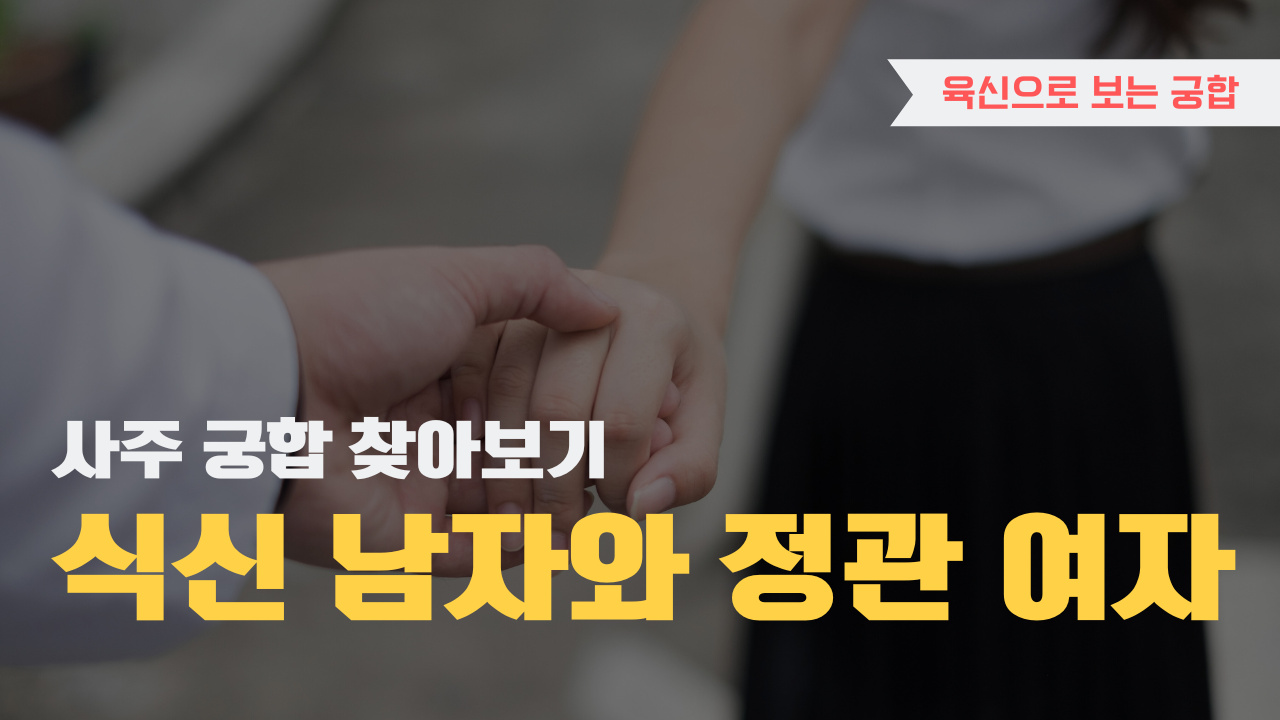 사주 육신으로 궁합 찾아보기, 식신 남자와 정관 여자