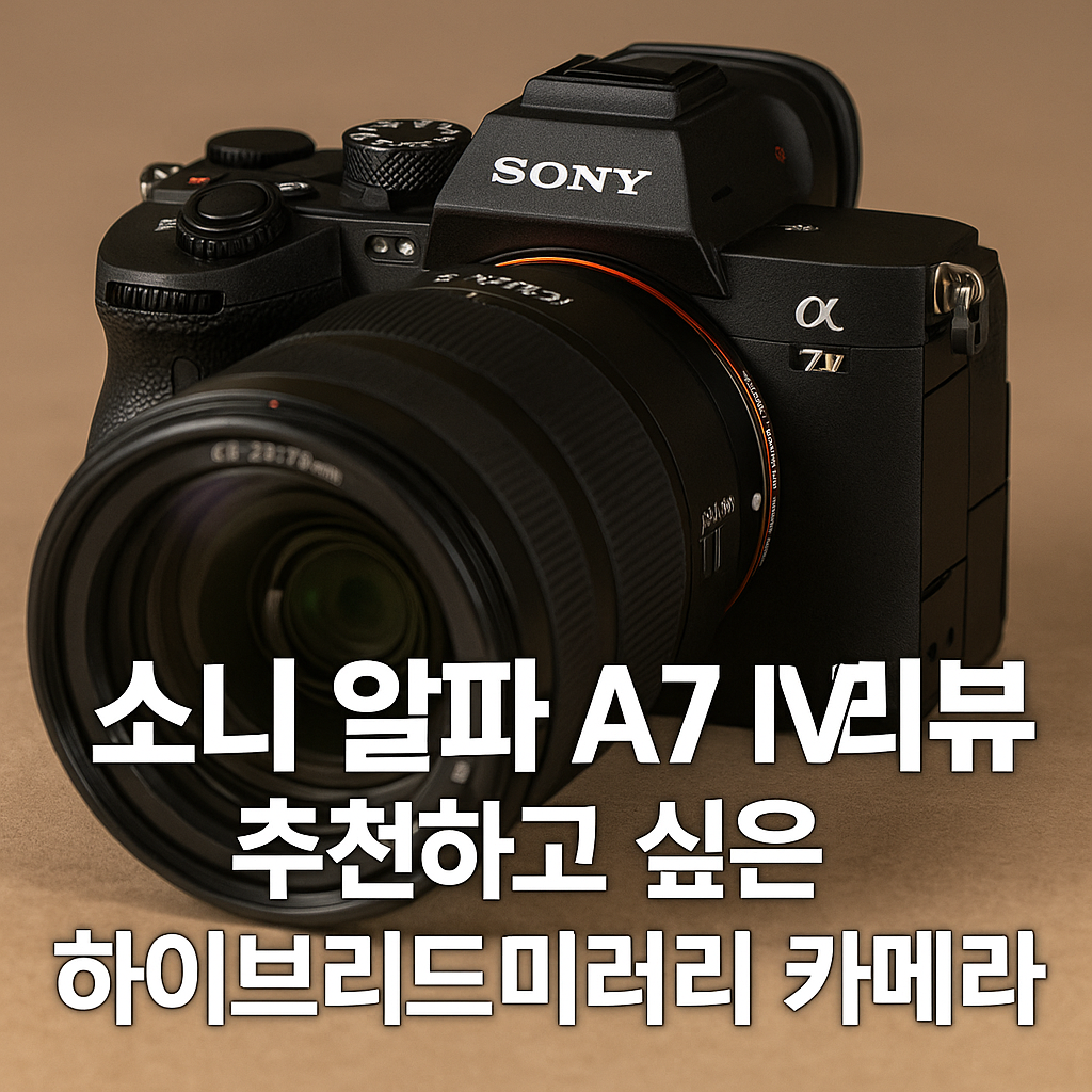 소니 알파 A7 IV 리뷰