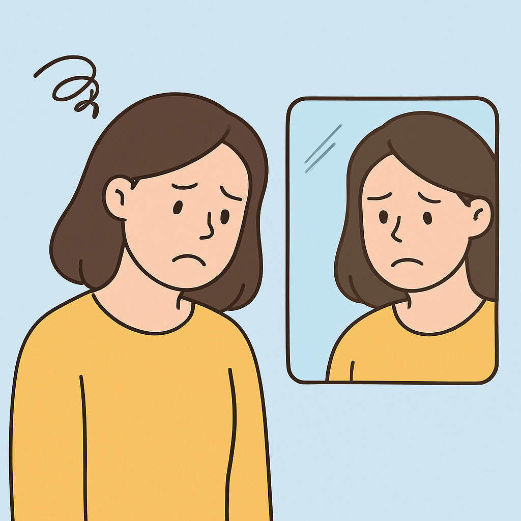 거울 속 내게 미소 짓는 연습