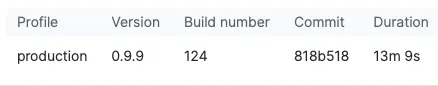 Older build number delivered to expo.dev1