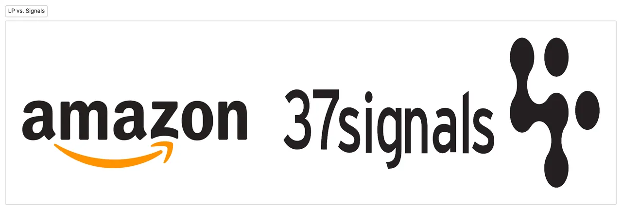 Amazon Leadership Principles vs. 37 Signals