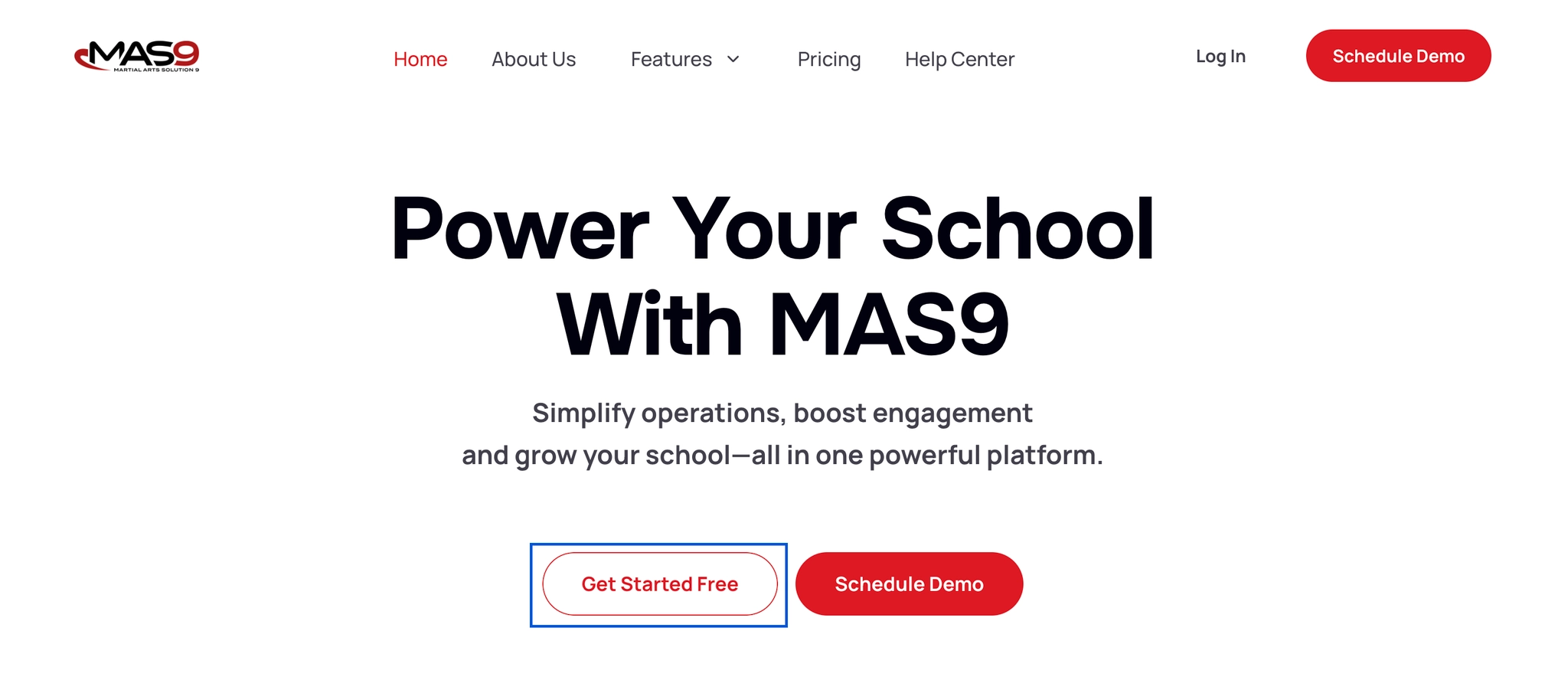 Registration screen showing School Information fields