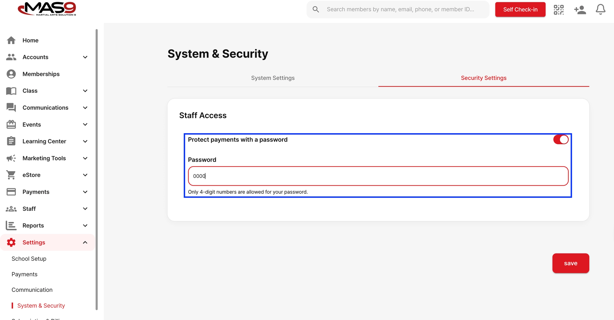 Enabling payment password