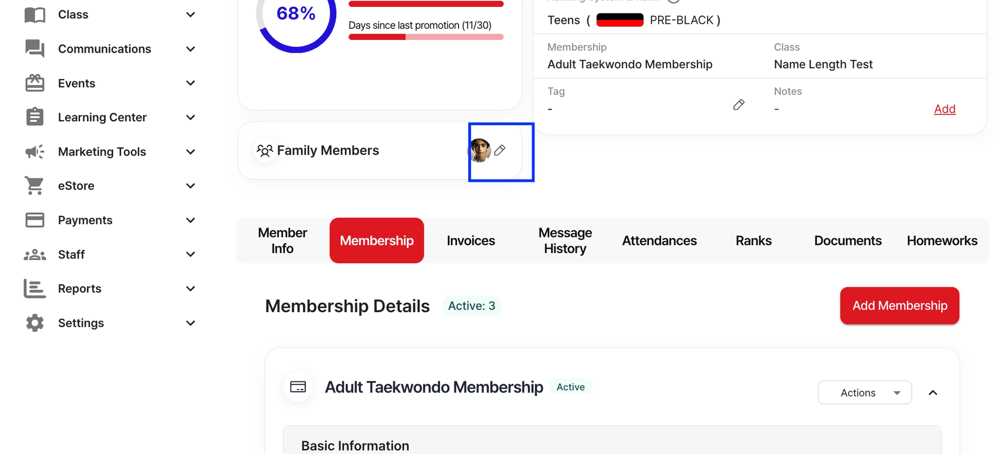 List of family members