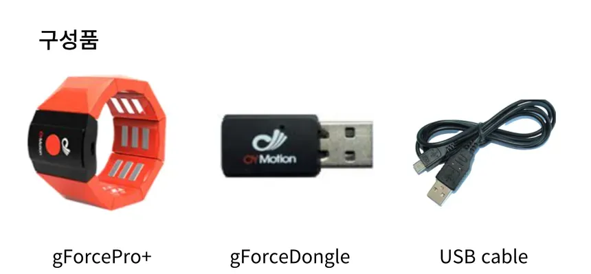 근전도 암밴드 (GFocePro+) - 구성품