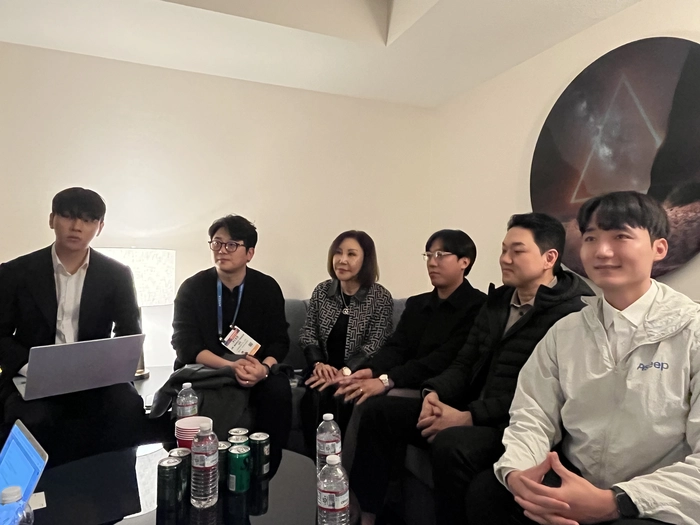 6일(현지시간) 미국 라스베이거스 현지에서 열린 대담 현장. [안서진 기자]