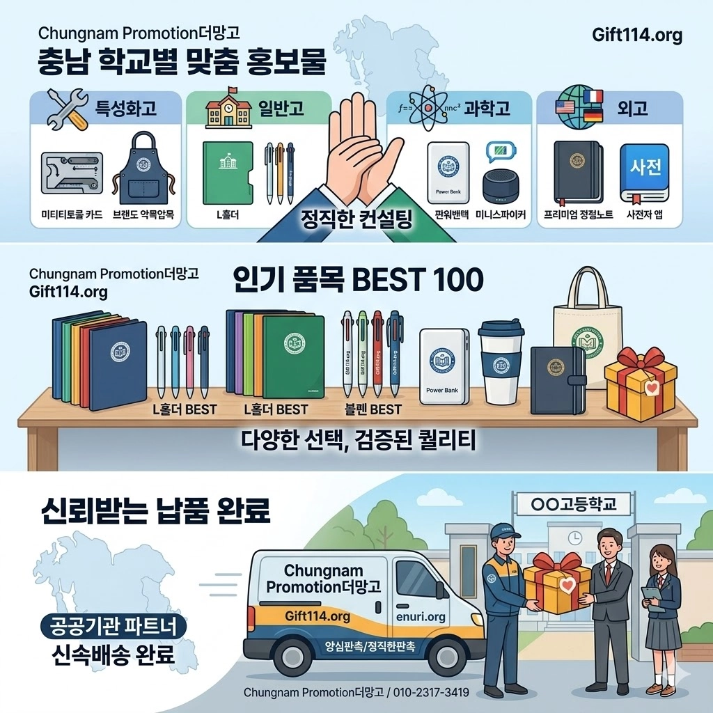 충남 특성화고 홍보용품 기념품 전문기업
