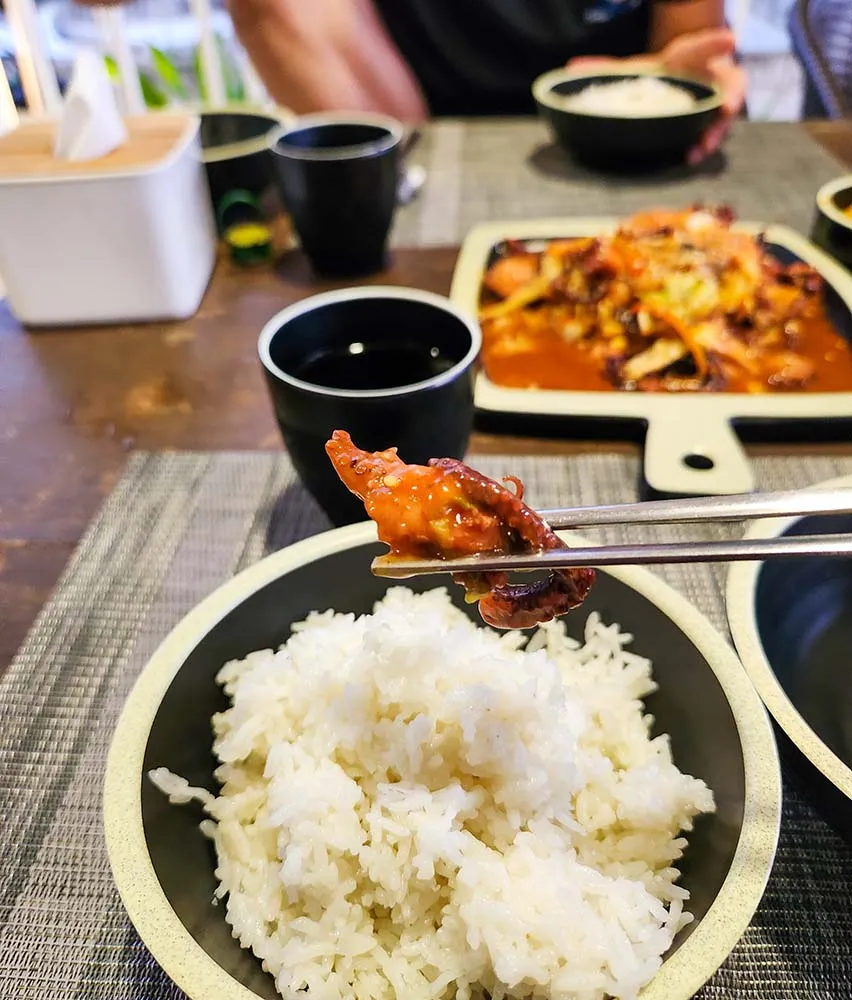 저녁으로 문어 요리가!!