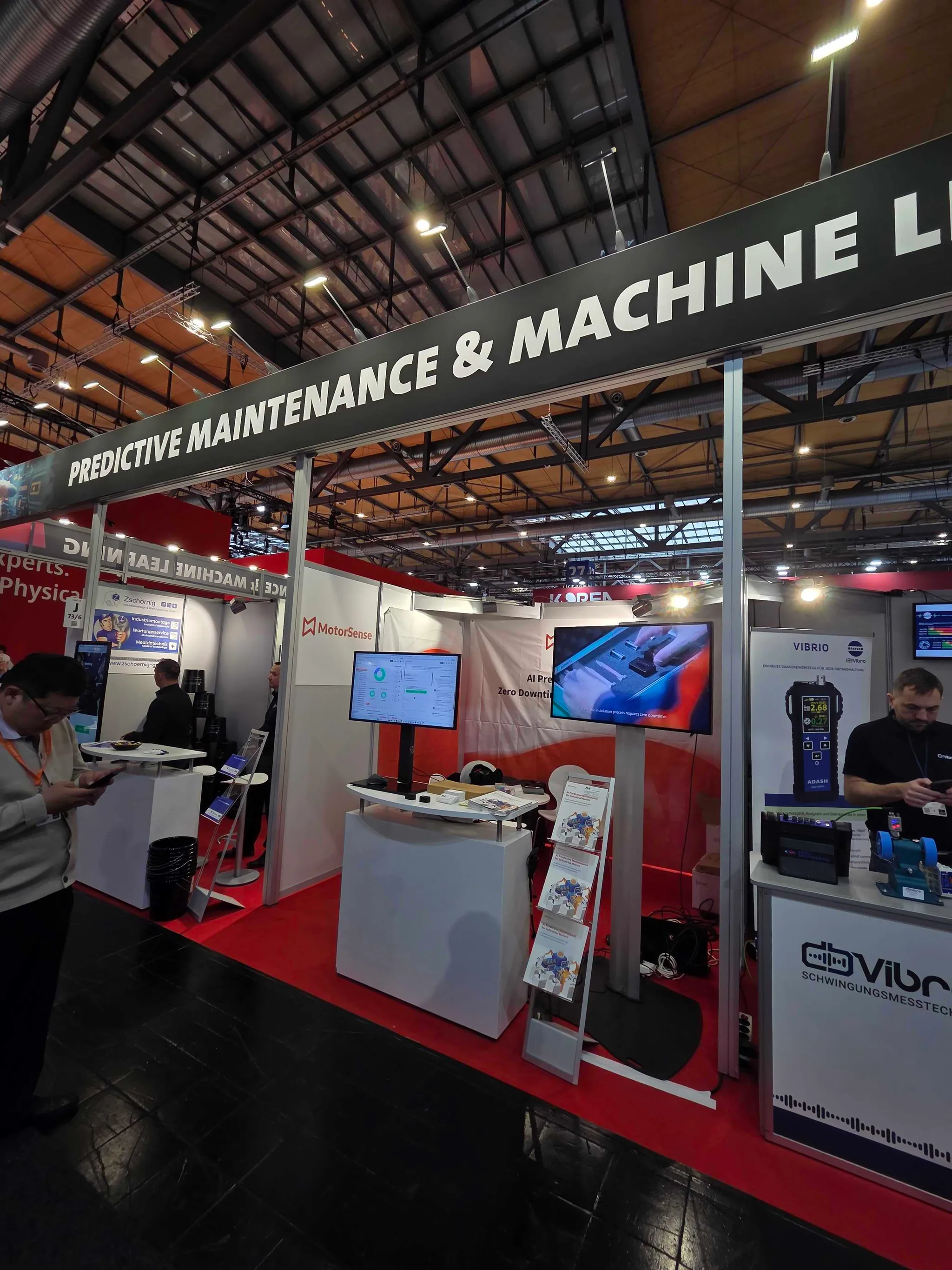 하노버 메세 (Hannover Messe 2026) 에 마련된 모터센스 부스의 전경