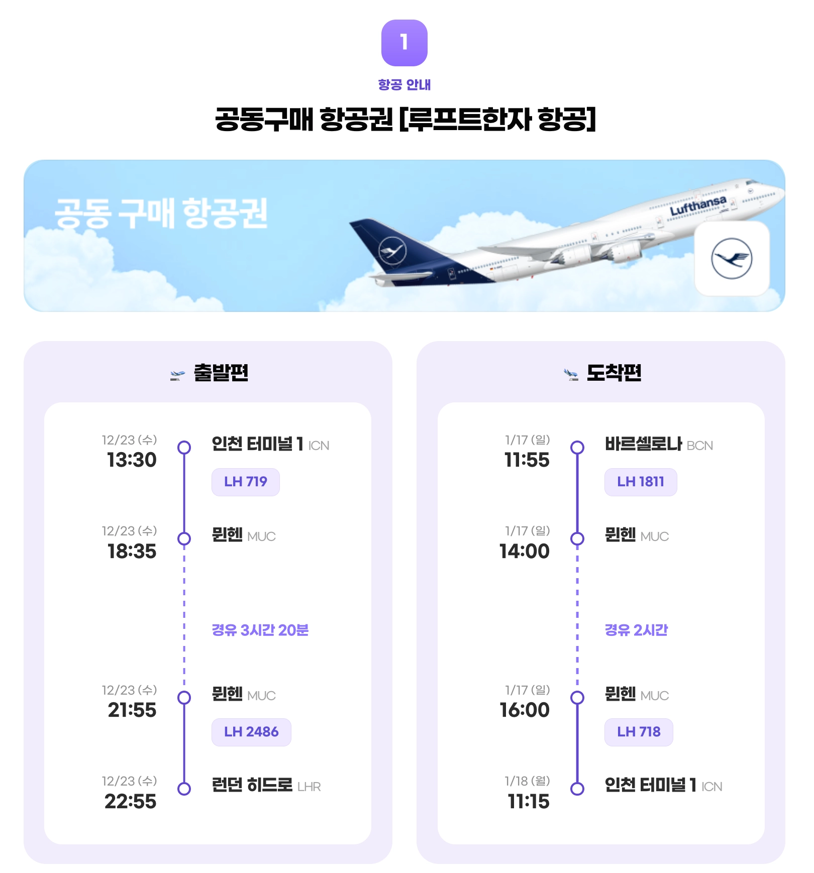 항공권 정보