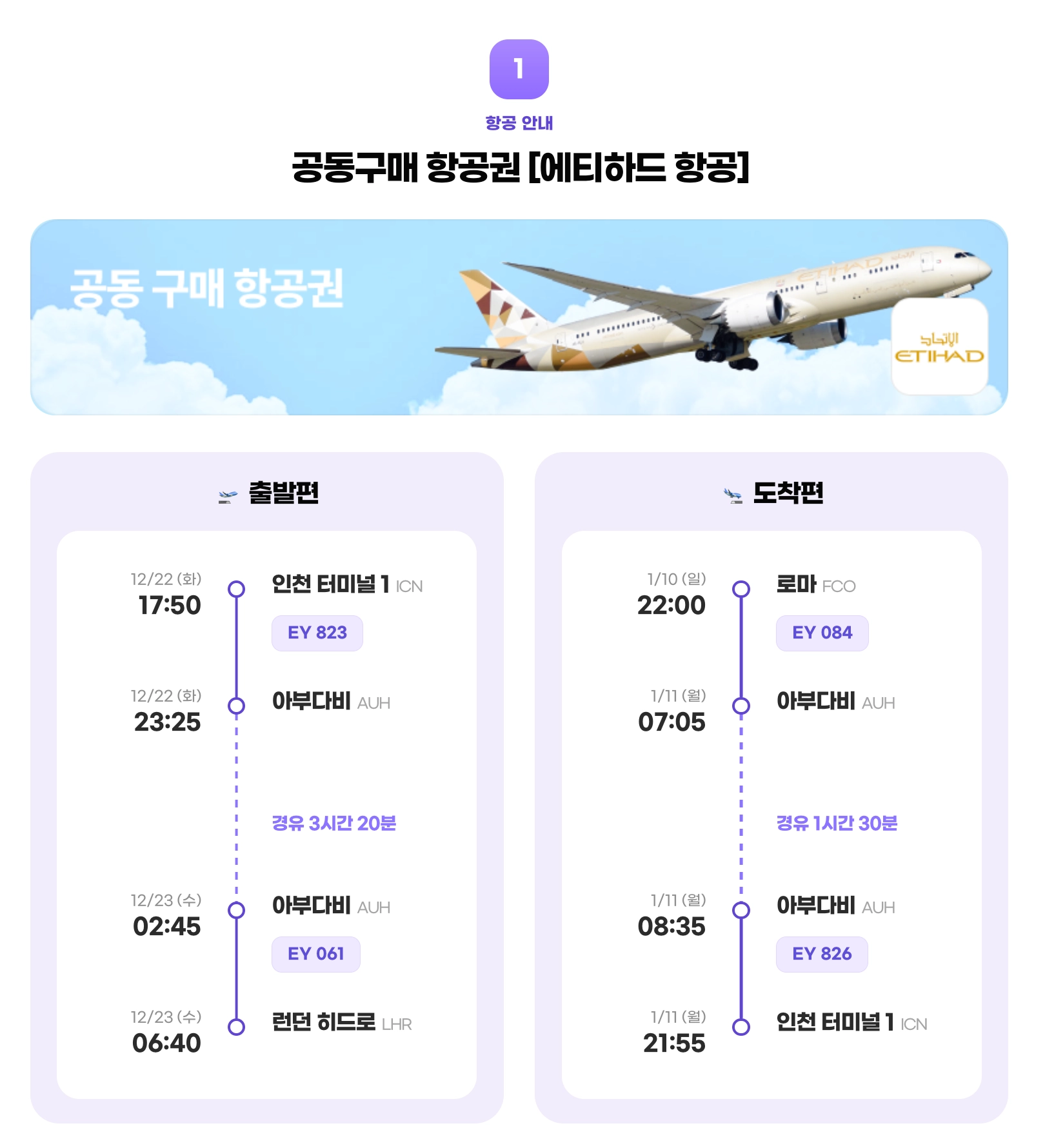 항공권 정보