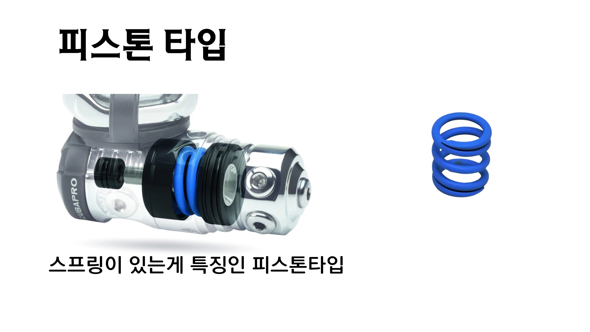 스프링이 특징인 피스톤 타입