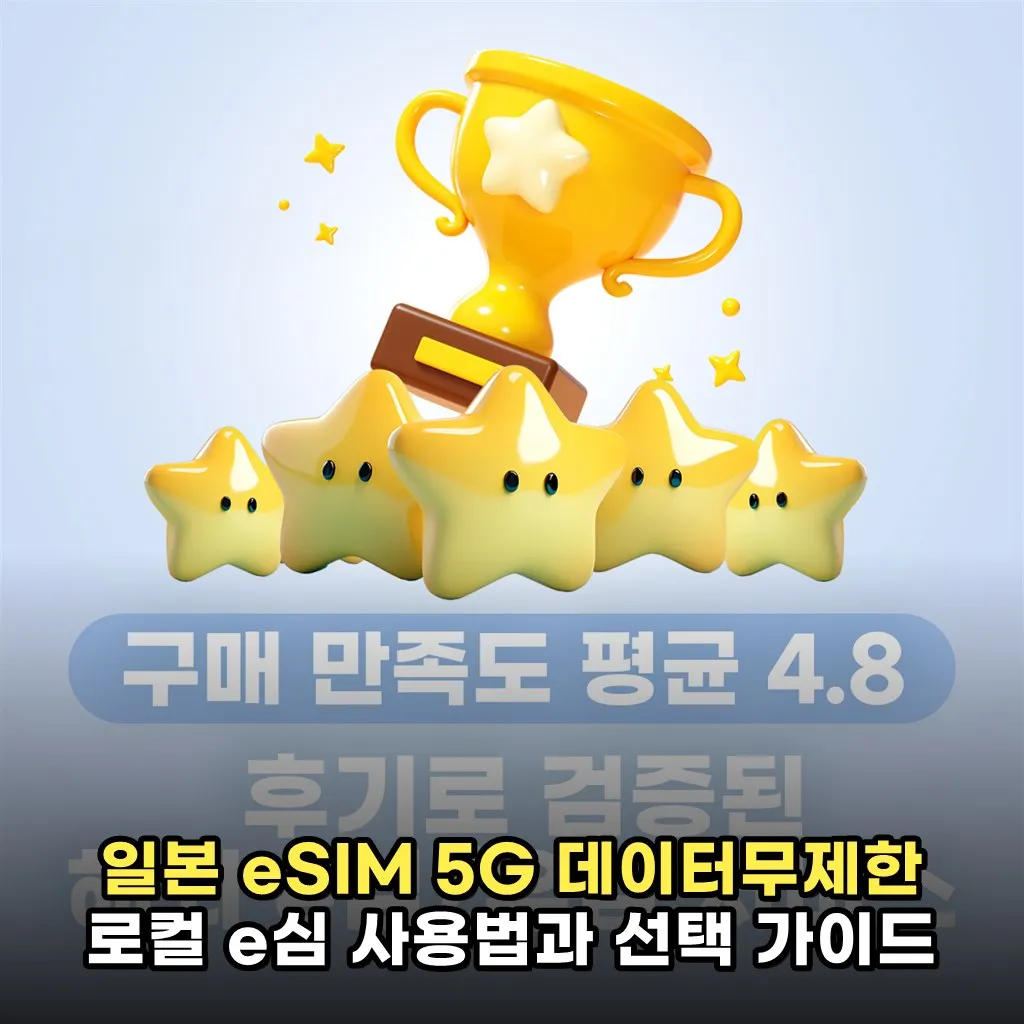 일본 eSIM 5G 데이터무제한 로컬 e심 사용법과 선택 가이드