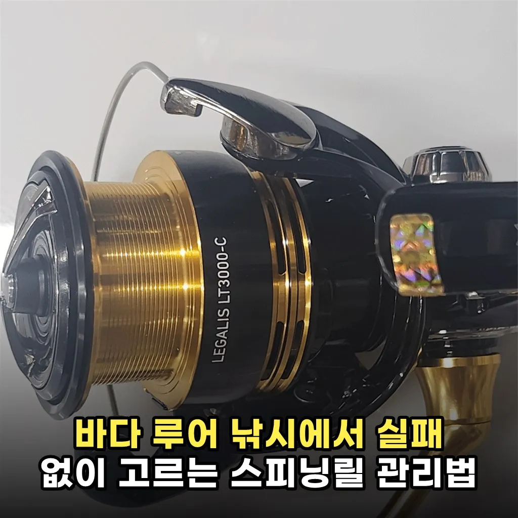 바다 루어 낚시에서 실패 없이 고르는 스피닝릴 관리법