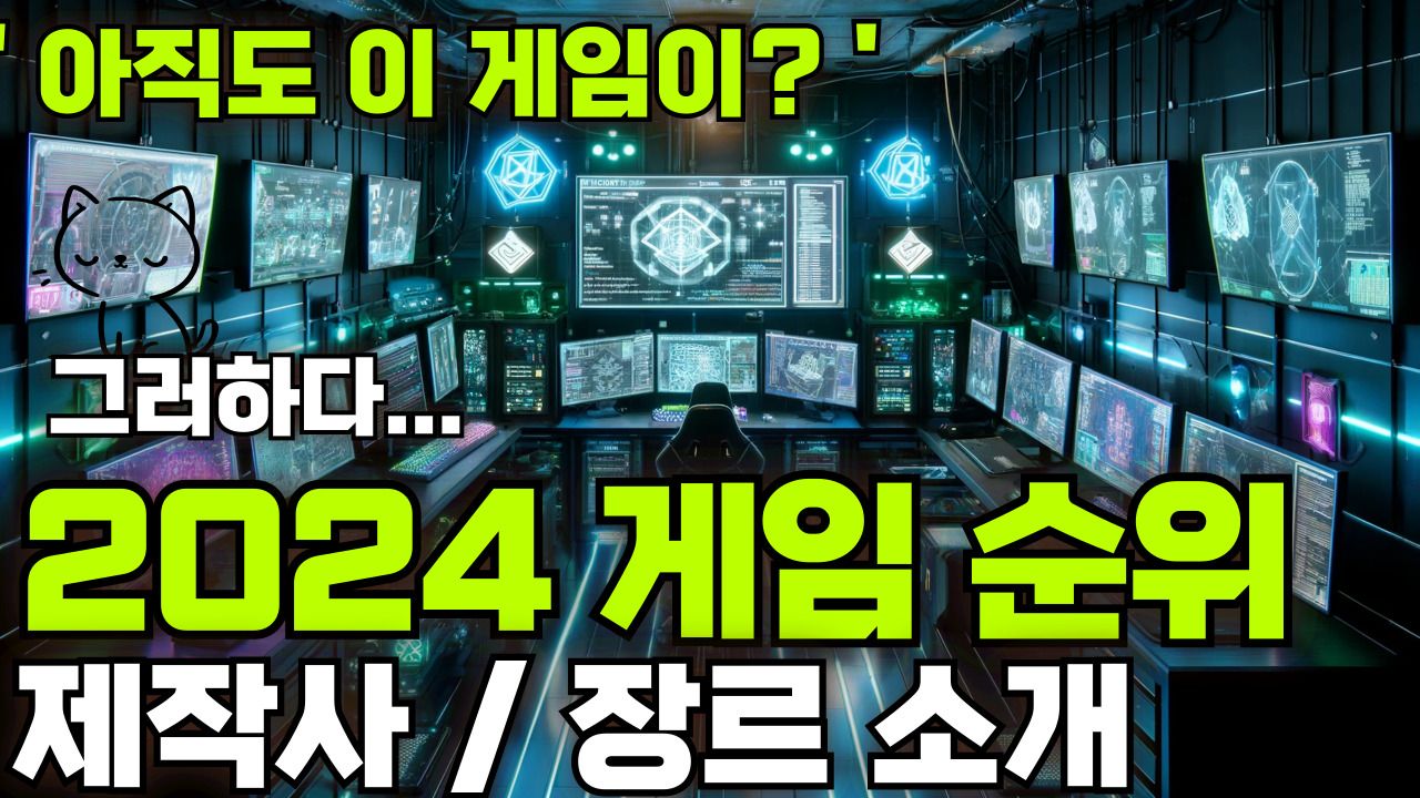 2024 게임 순위 7월 마지막 주 제작사 장르 소개