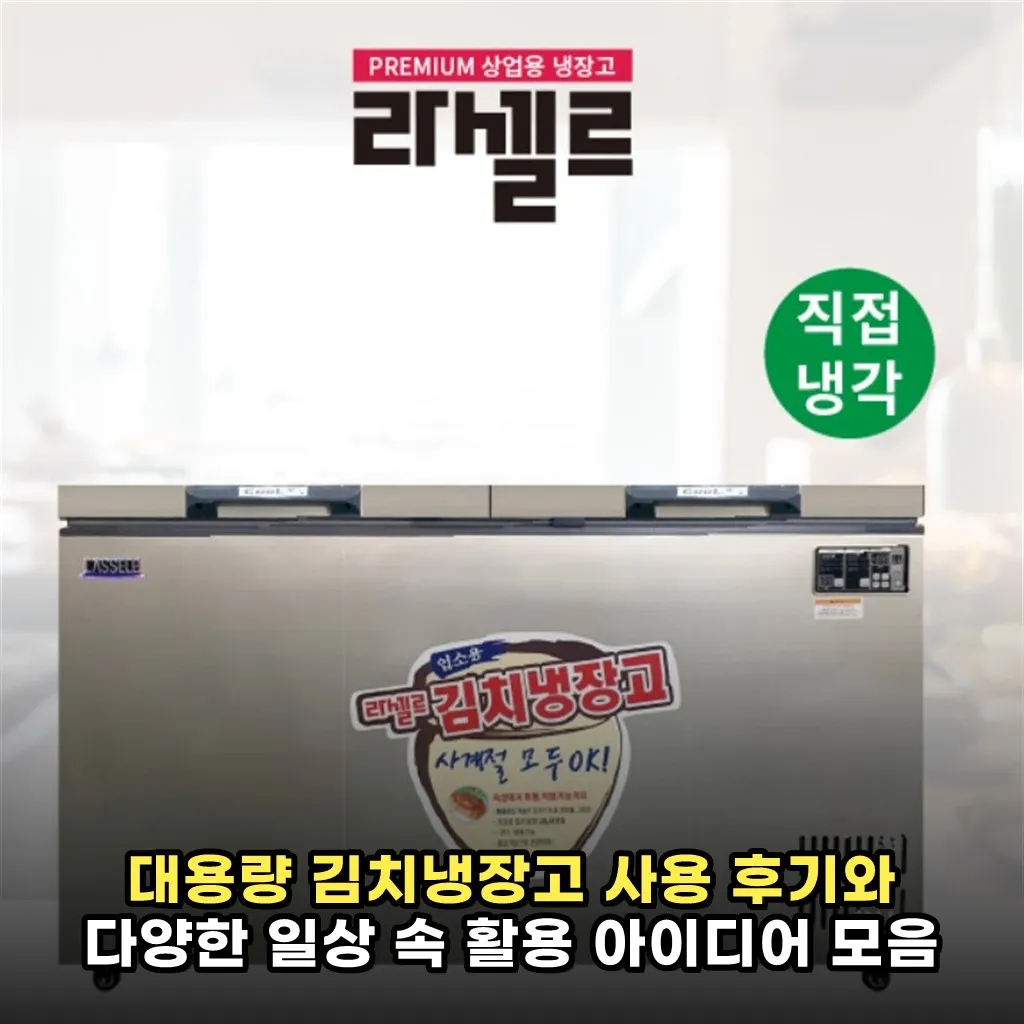 대용량 김치냉장고 사용 후기와 다양한 일상 속 활용 아이디어 모음