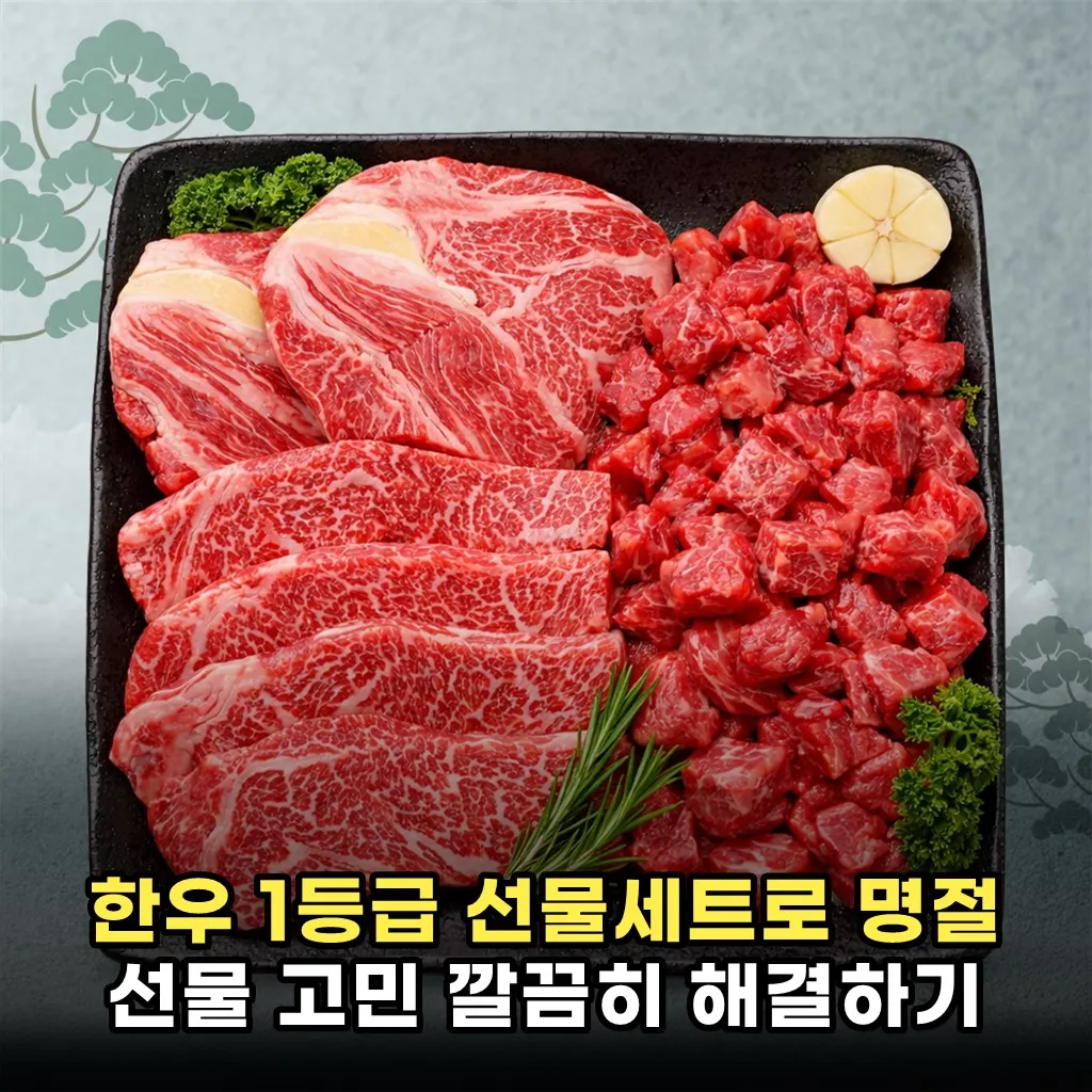 한우 1등급 선물세트로 명절 선물 고민 깔끔히 해결하기