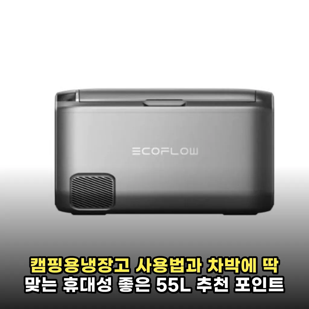 캠핑용냉장고 사용법과 차박에 딱 맞는 휴대성 좋은 55L 추천 포인트