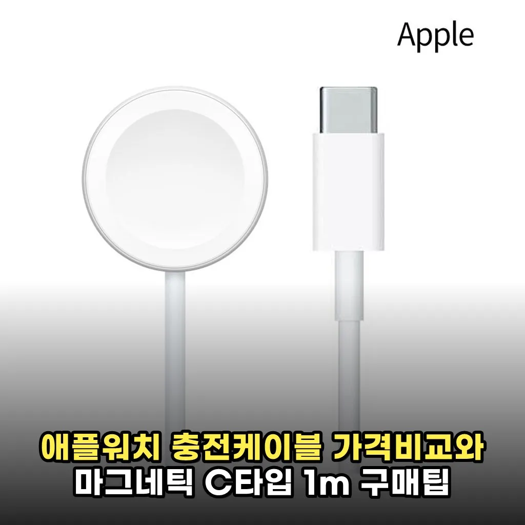 애플워치 충전케이블 가격비교와 마그네틱 C타입 1m 구매팁