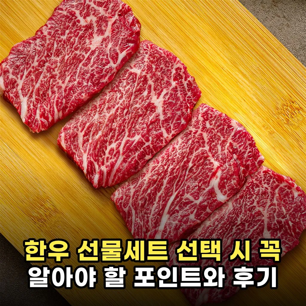 한우 선물세트 선택 시 꼭 알아야 할 포인트와 후기