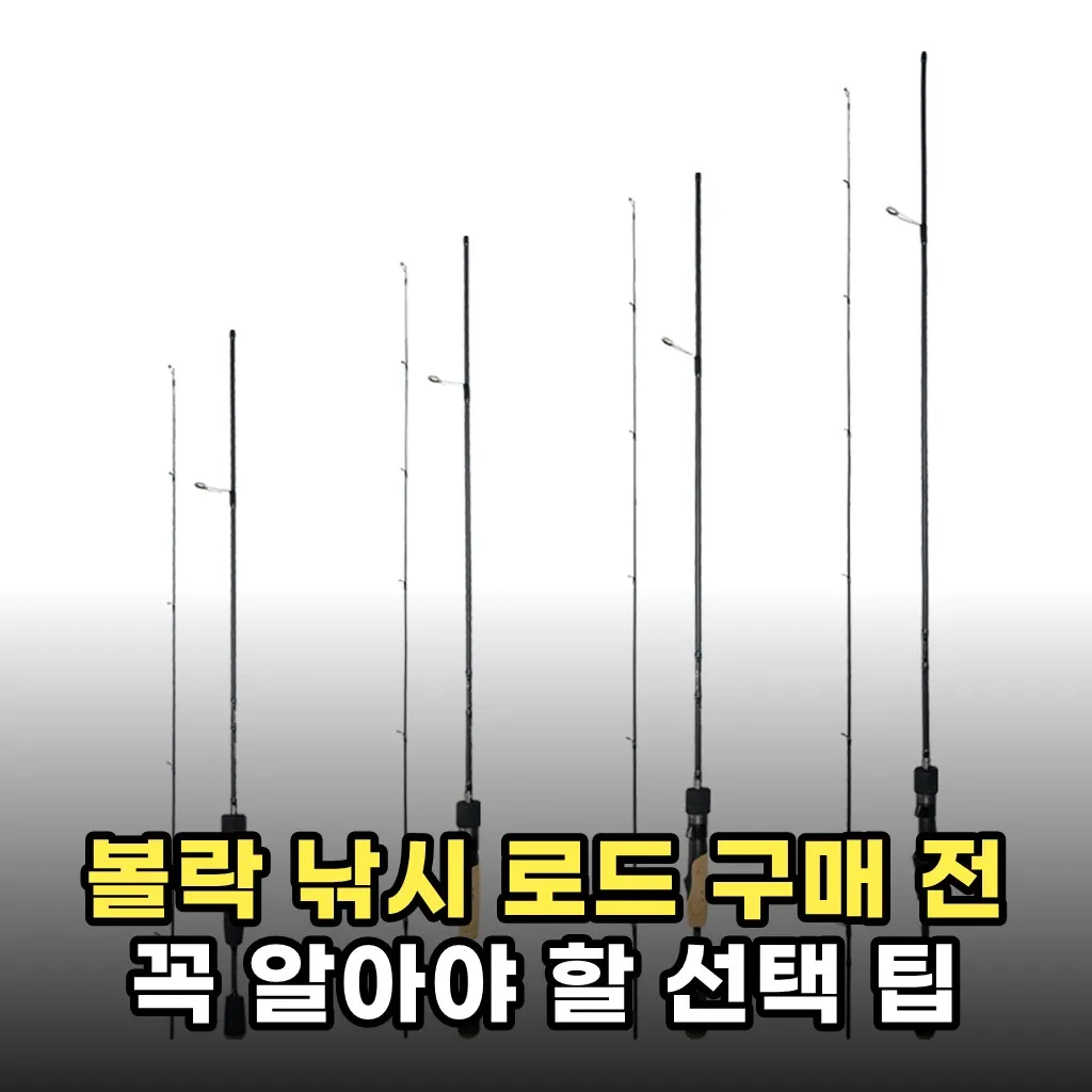 볼락 낚시 로드 구매 전 꼭 알아야 할 선택 팁