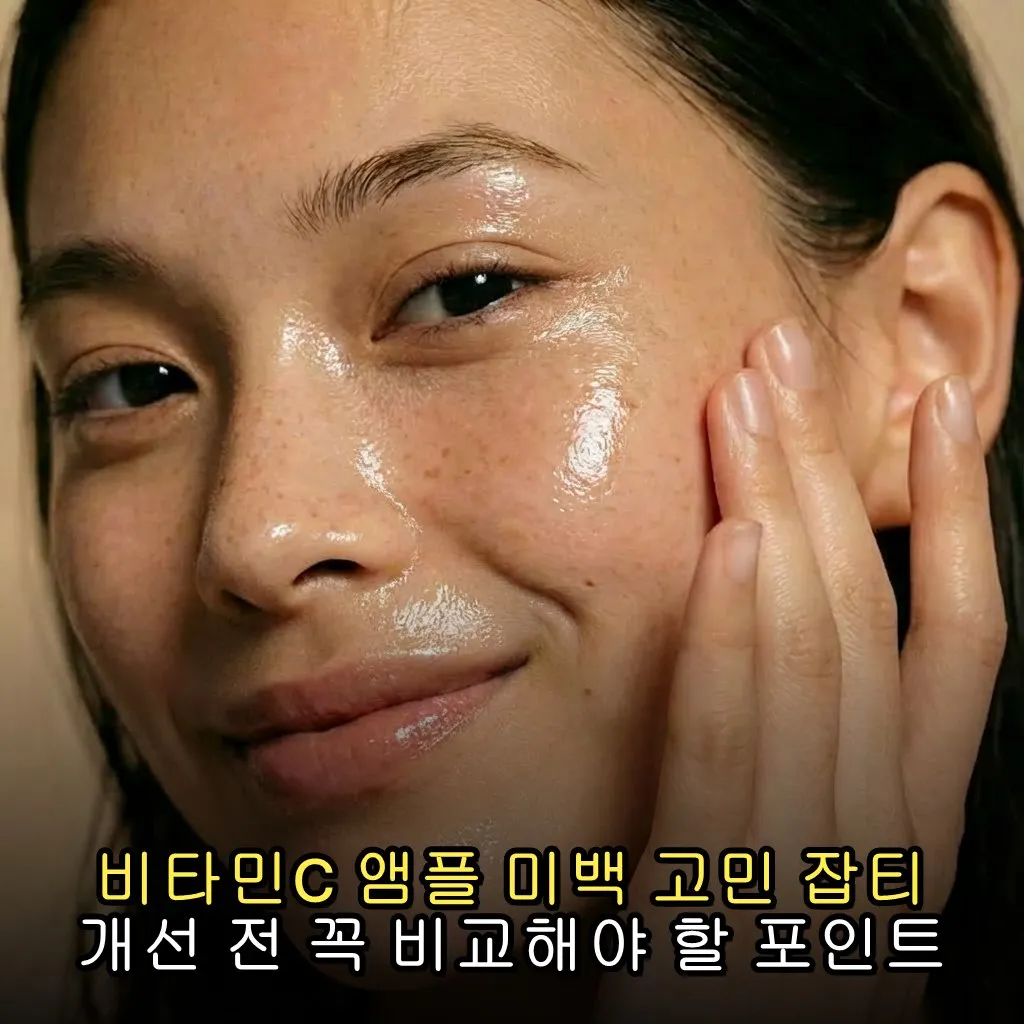 비타민C 앰플 미백 고민 잡티 개선 전 꼭 비교해야 할 포인트