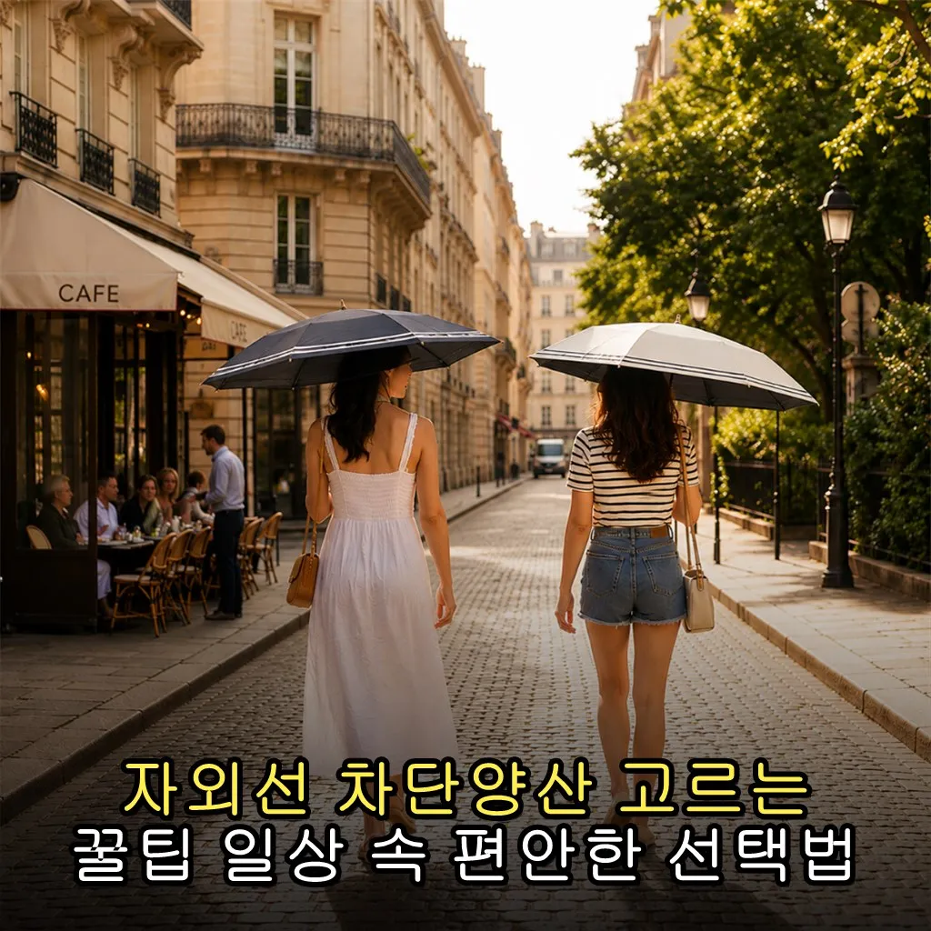 자외선 차단양산 고르는 꿀팁 일상 속 편안한 선택법