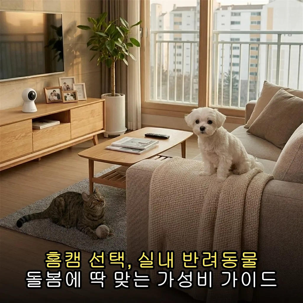 홈캠 선택, 실내 반려동물 돌봄에 딱 맞는 가성비 가이드