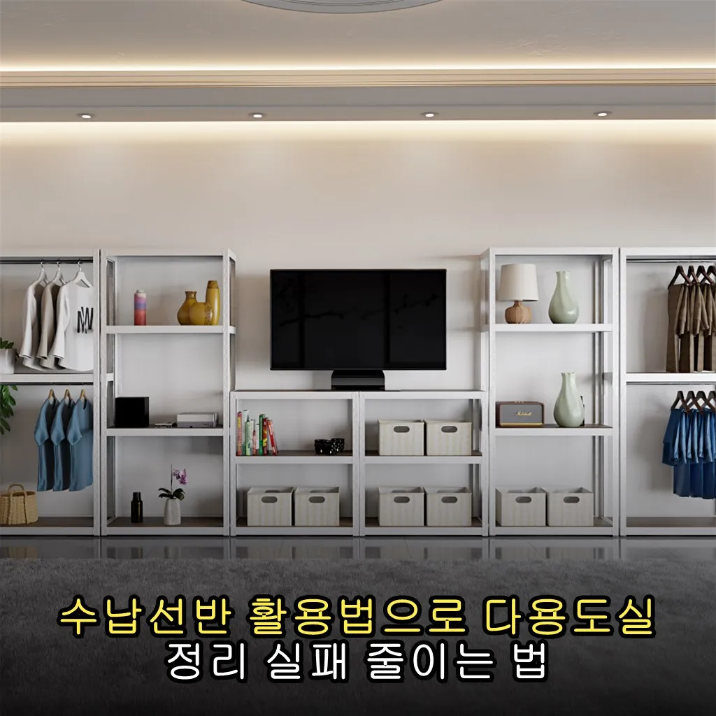 수납선반 활용법으로 다용도실 정리 실패 줄이는 법