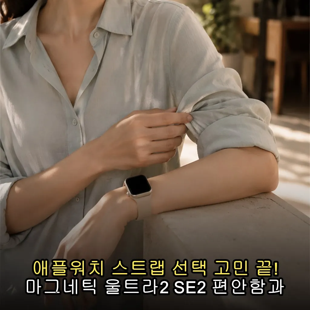 애플워치 스트랩 선택 고민 끝! 마그네틱 울트라2 SE2 편안함과 스타일 모두 챙기는 활용법