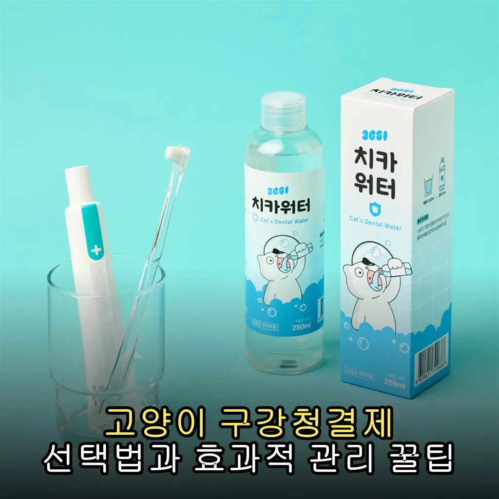 고양이 구강청결제 선택법과 효과적 관리 꿀팁