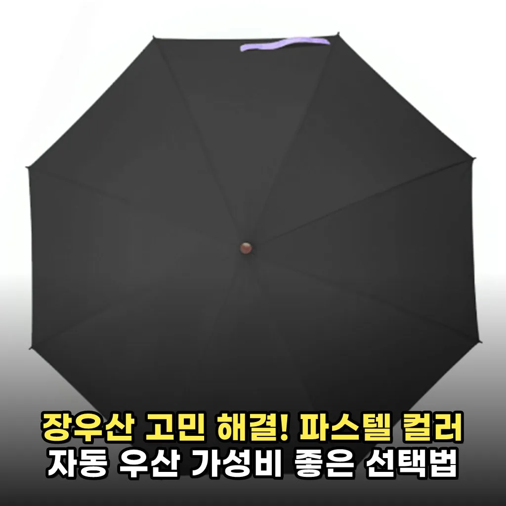 장우산 고민 해결! 파스텔 컬러 자동 우산 가성비 좋은 선택법