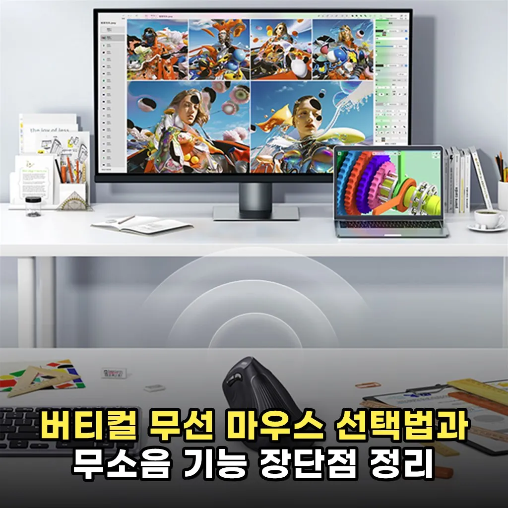 버티컬 무선 마우스 선택법과 무소음 기능 장단점 정리