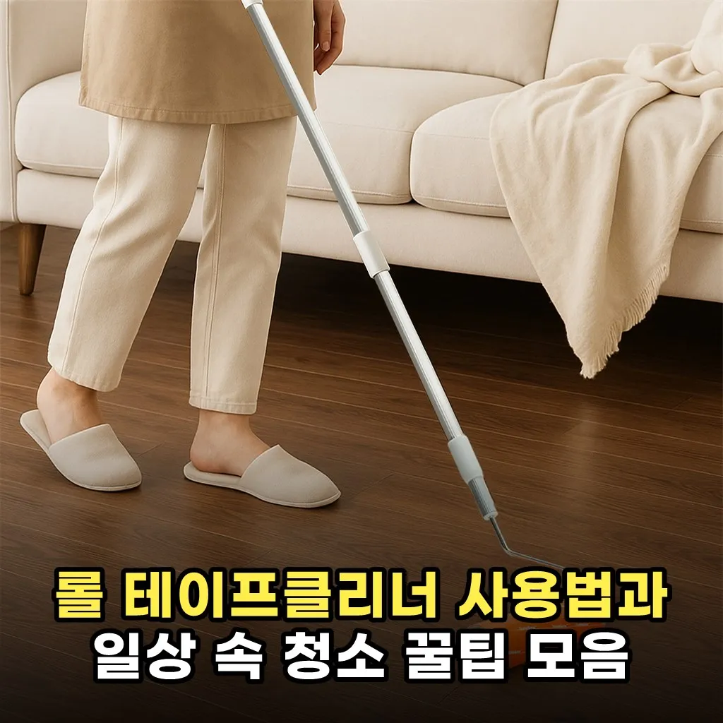 롤 테이프클리너 사용법과 일상 속 청소 꿀팁 모음
