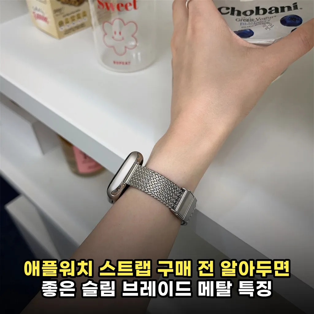 애플워치 스트랩 구매 전 알아두면 좋은 슬림 브레이드 메탈 특징