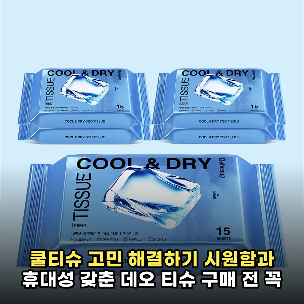 쿨티슈 고민 해결하기 시원함과 휴대성 갖춘 데오 티슈 구매 전 꼭 알아야 할 포인트