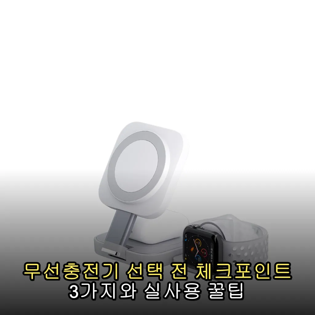 무선충전기 선택 전 체크포인트 3가지와 실사용 꿀팁