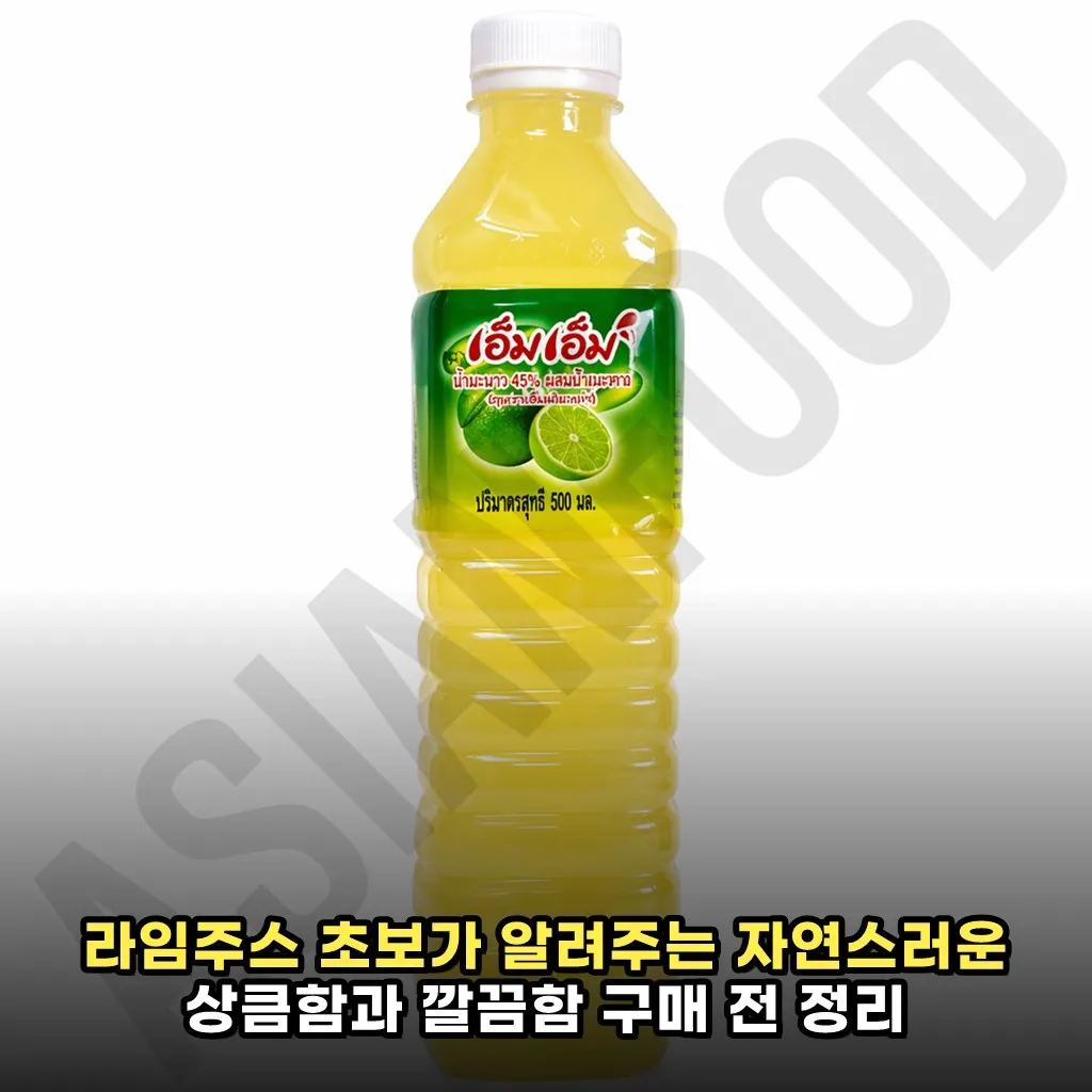 라임주스 초보가 알려주는 자연스러운 상큼함과 깔끔함 구매 전 정리