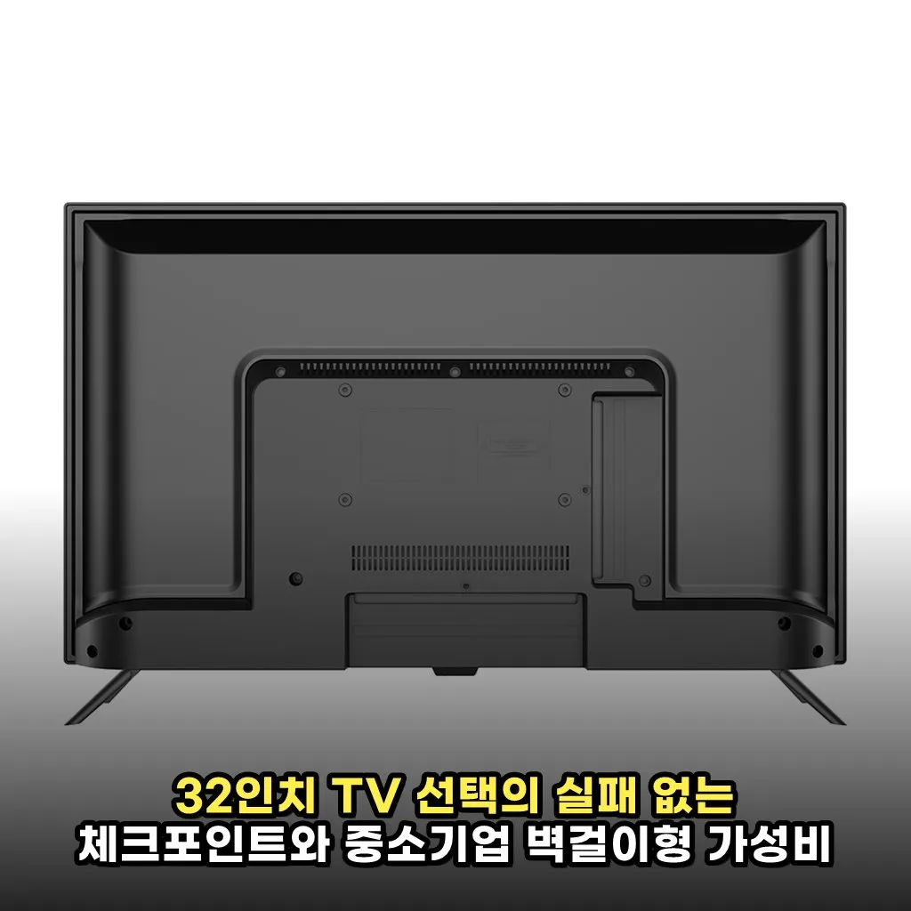 32인치 TV 선택의 실패 없는 체크포인트와 중소기업 벽걸이형 가성비 추천