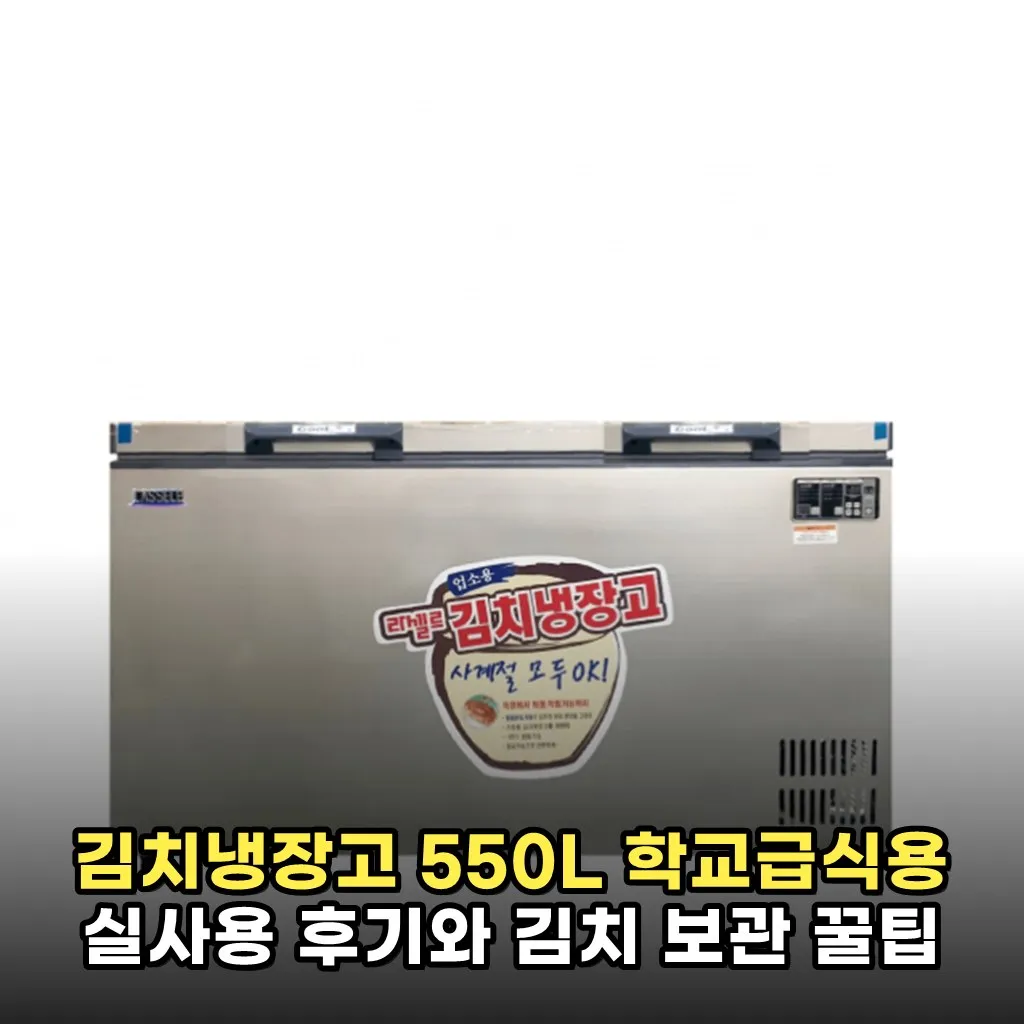 김치냉장고 550L 학교급식용 실사용 후기와 김치 보관 꿀팁