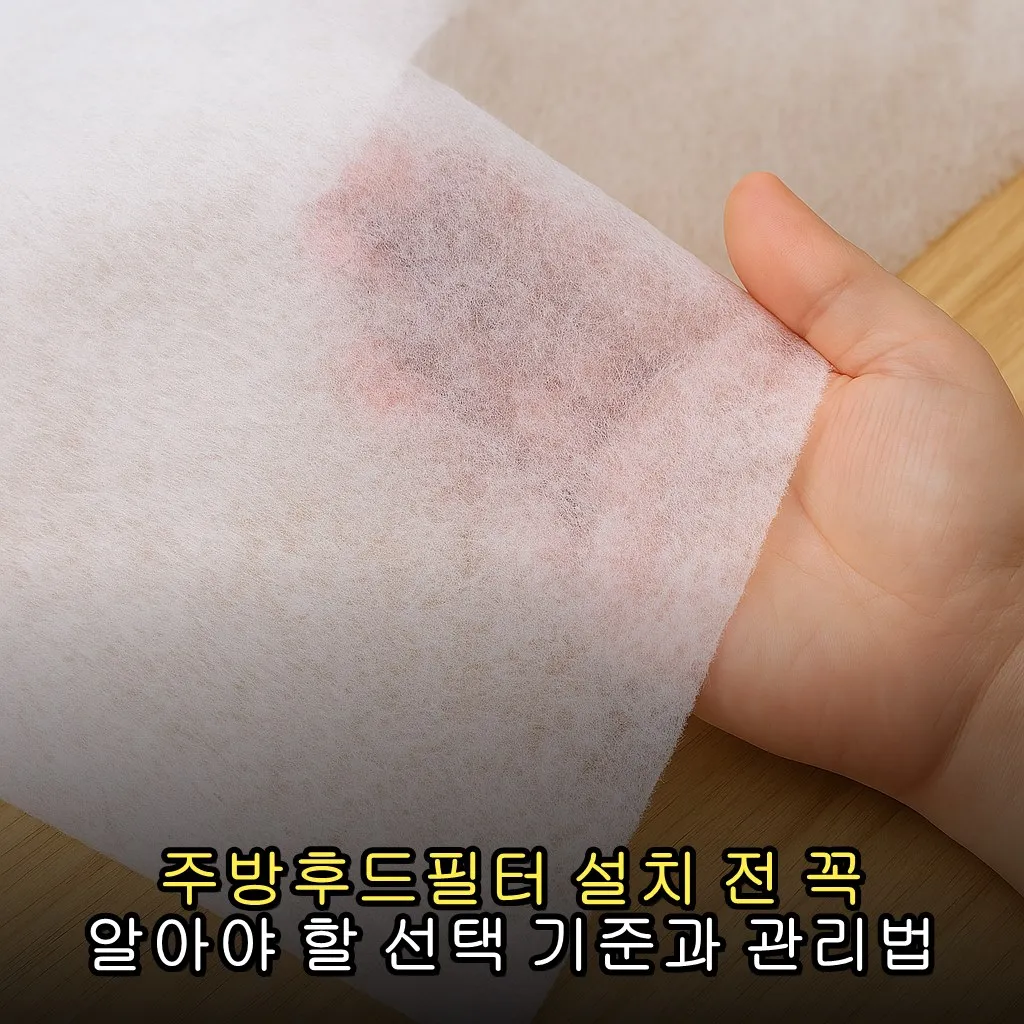 주방후드필터 설치 전 꼭 알아야 할 선택 기준과 관리법