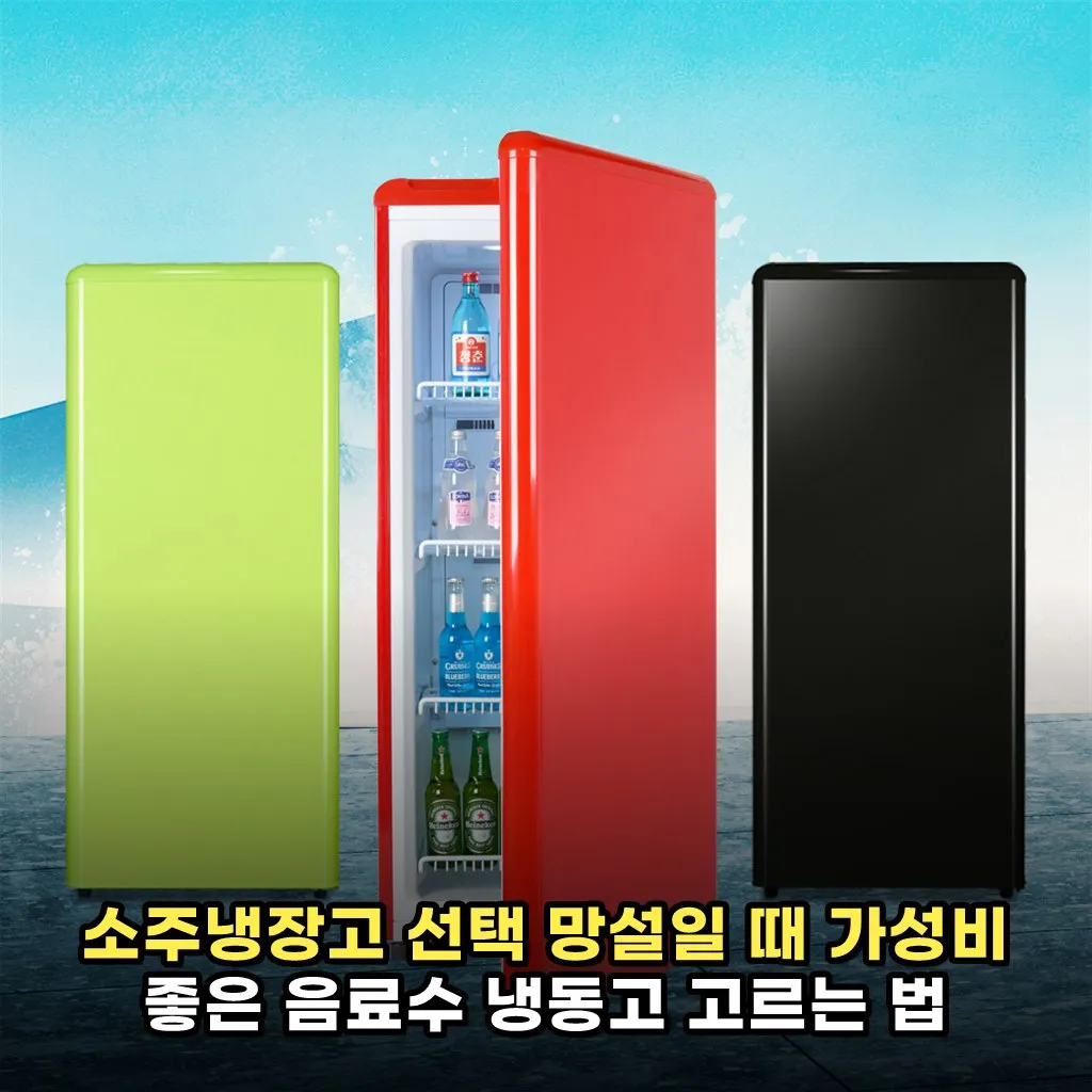 소주냉장고 선택 망설일 때 가성비 좋은 음료수 냉동고 고르는 법