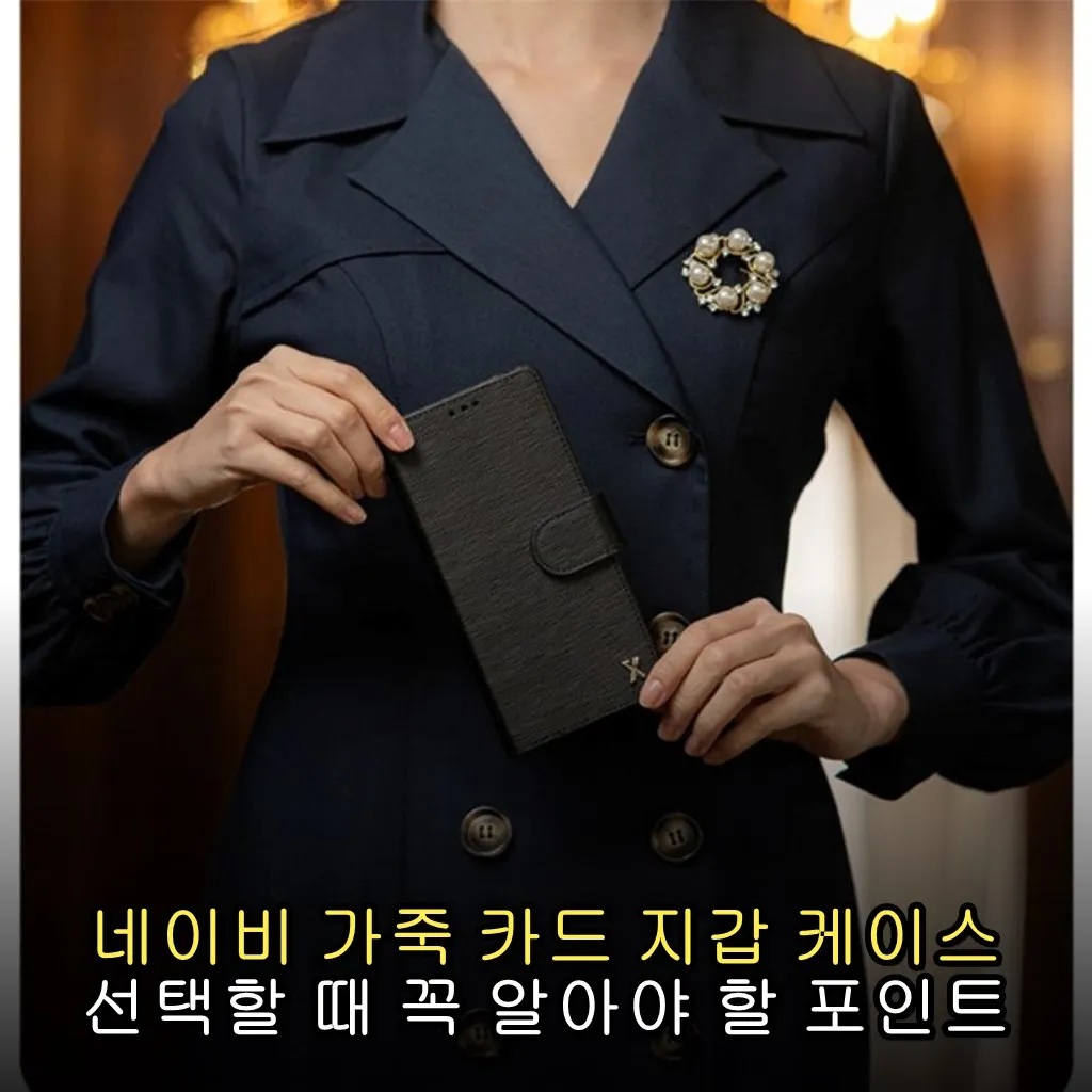 네이비 가죽 카드 지갑 케이스 선택할 때 꼭 알아야 할 포인트